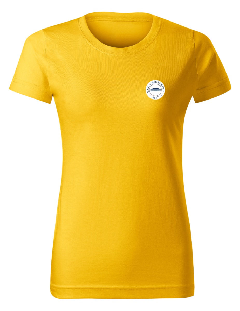 Naiste T-särk, kollane