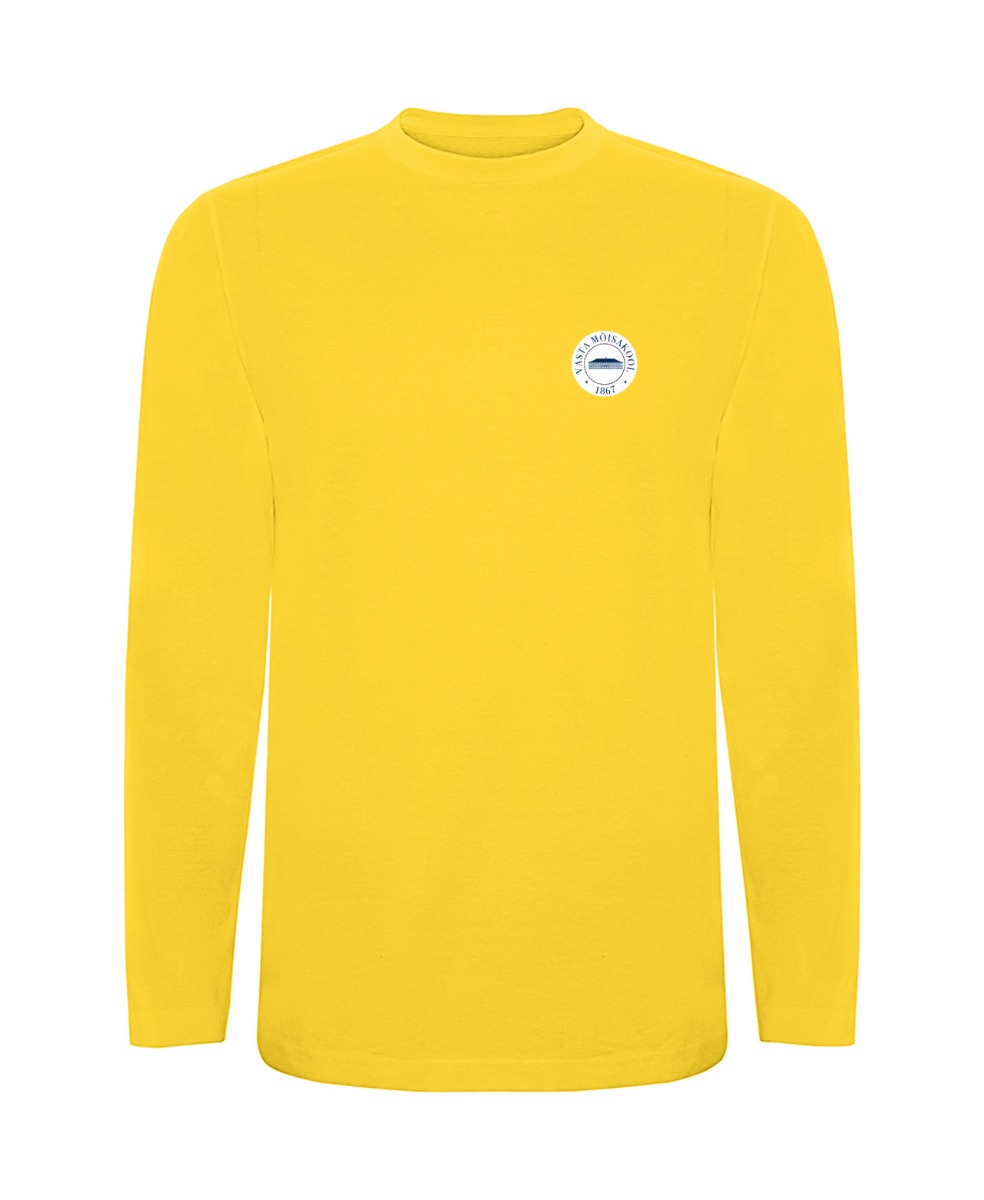 Laste pikkade varrukatega särk, kollane