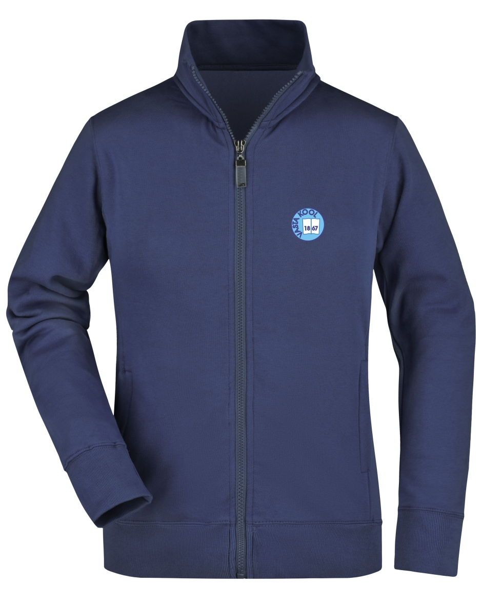 Naiste lukuga jakk, tumesinine - Lõpumüük