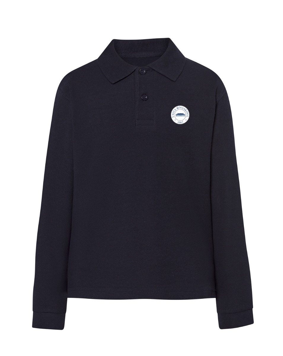 Laste pikkade varrukatega polosärk, tumesinine